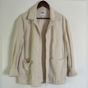 Zara Women’s Beige Utility Jacket